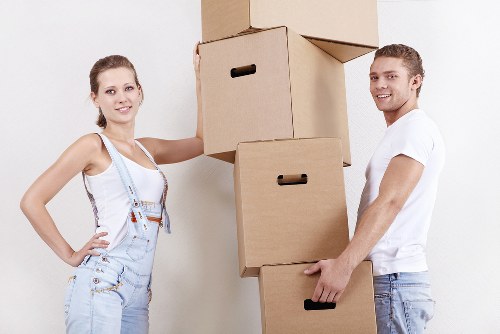 Careful loading of household items during a Thornton Heath move