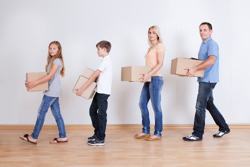 Risk assessment being carried out before a van move
